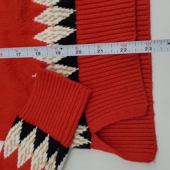 Charter Club Fair Isle Mock Turtleneck Sweater Small - Picture 8 of 9